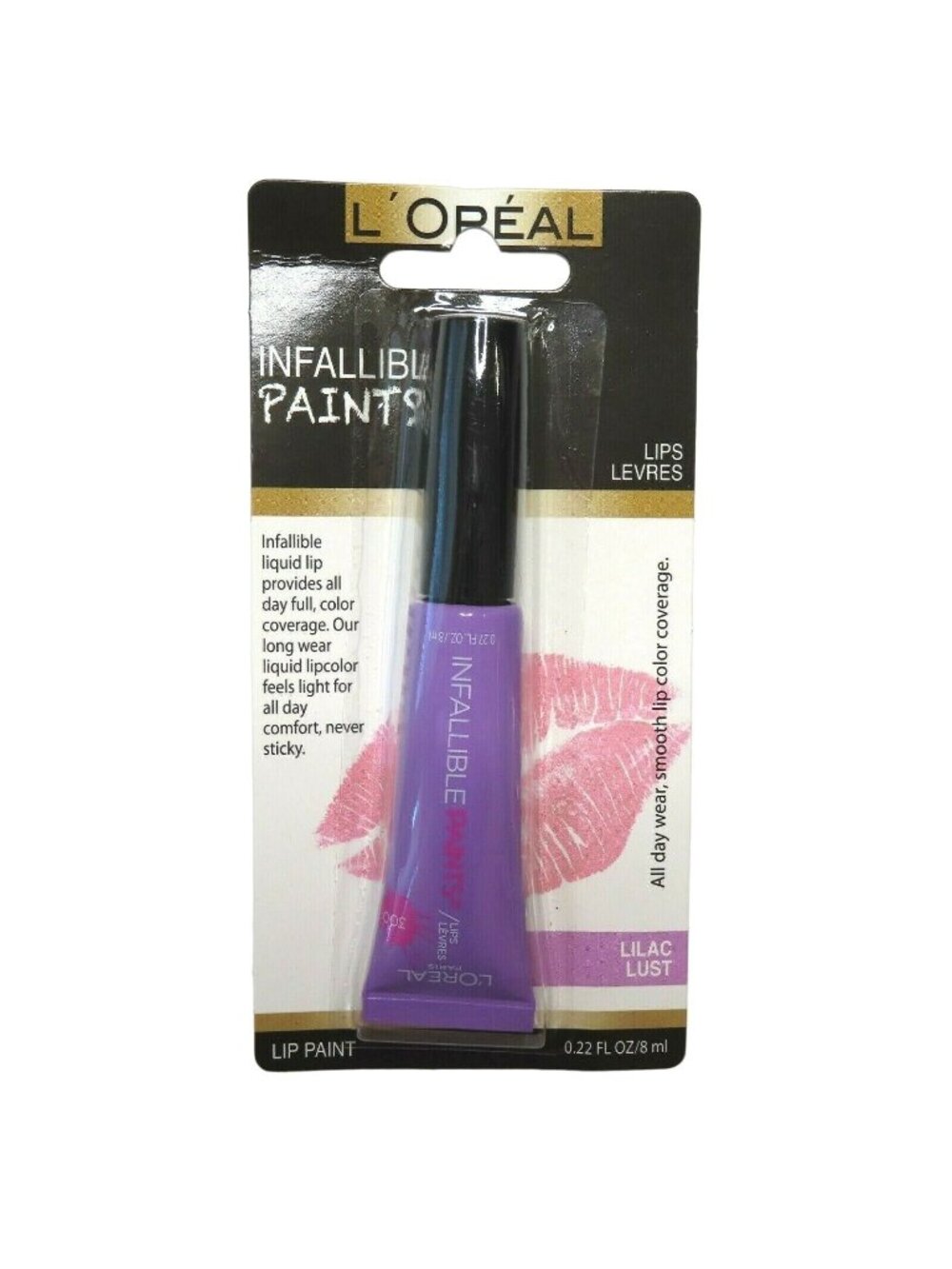 Loreal Infallible Purple Lilac Lust Lip Paint Lipstick .22 Oz 071249339664 NEW